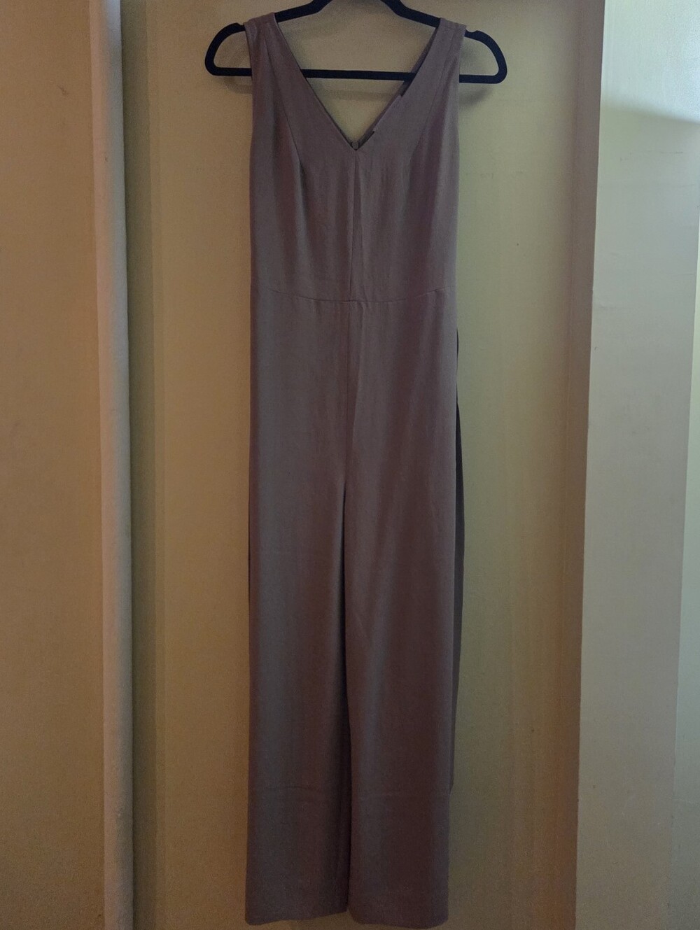 New Olive Everlane Women's GoWeave Sleeveless Wide Leg Jumpsuit Belted size XS